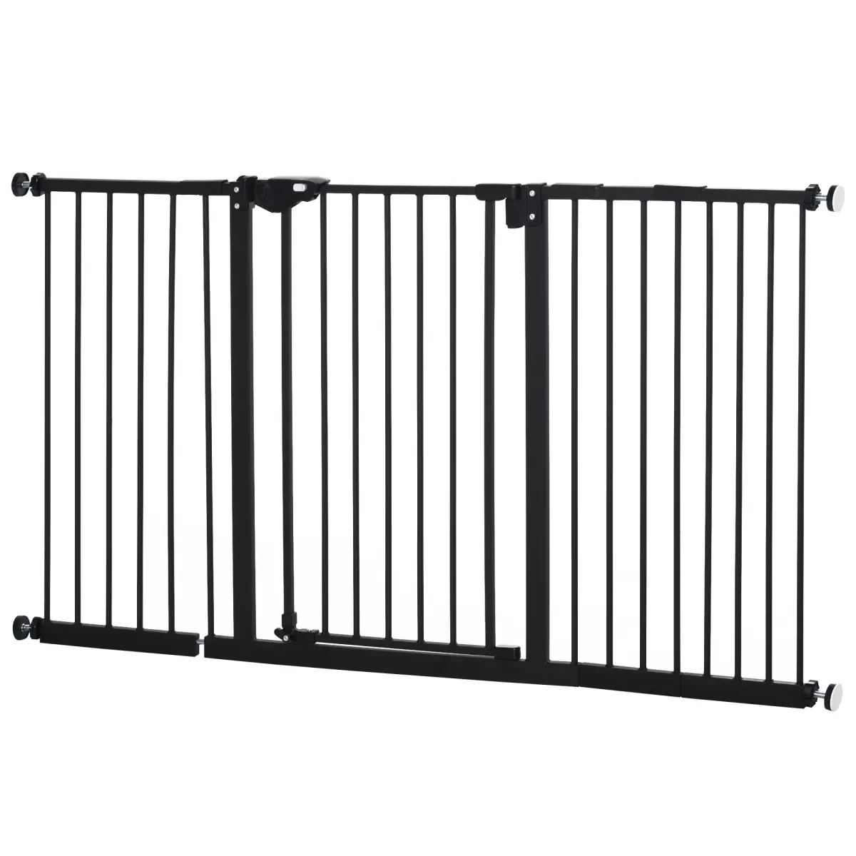 Adjustable Safety Gate 3 Extensions and Four Adjustable Screws, Pawhut - Pet Gate