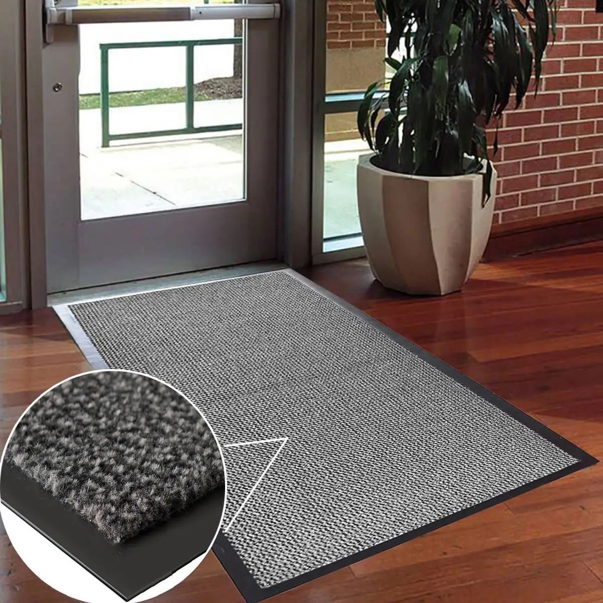 Un-Branded BARRIER MAT 90X120 GREY - Rug