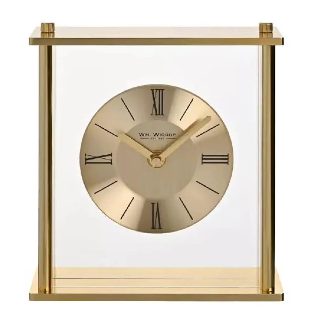 Widdop Wm. Widdop Golden Square Roman dial Mantel Clock - Clock