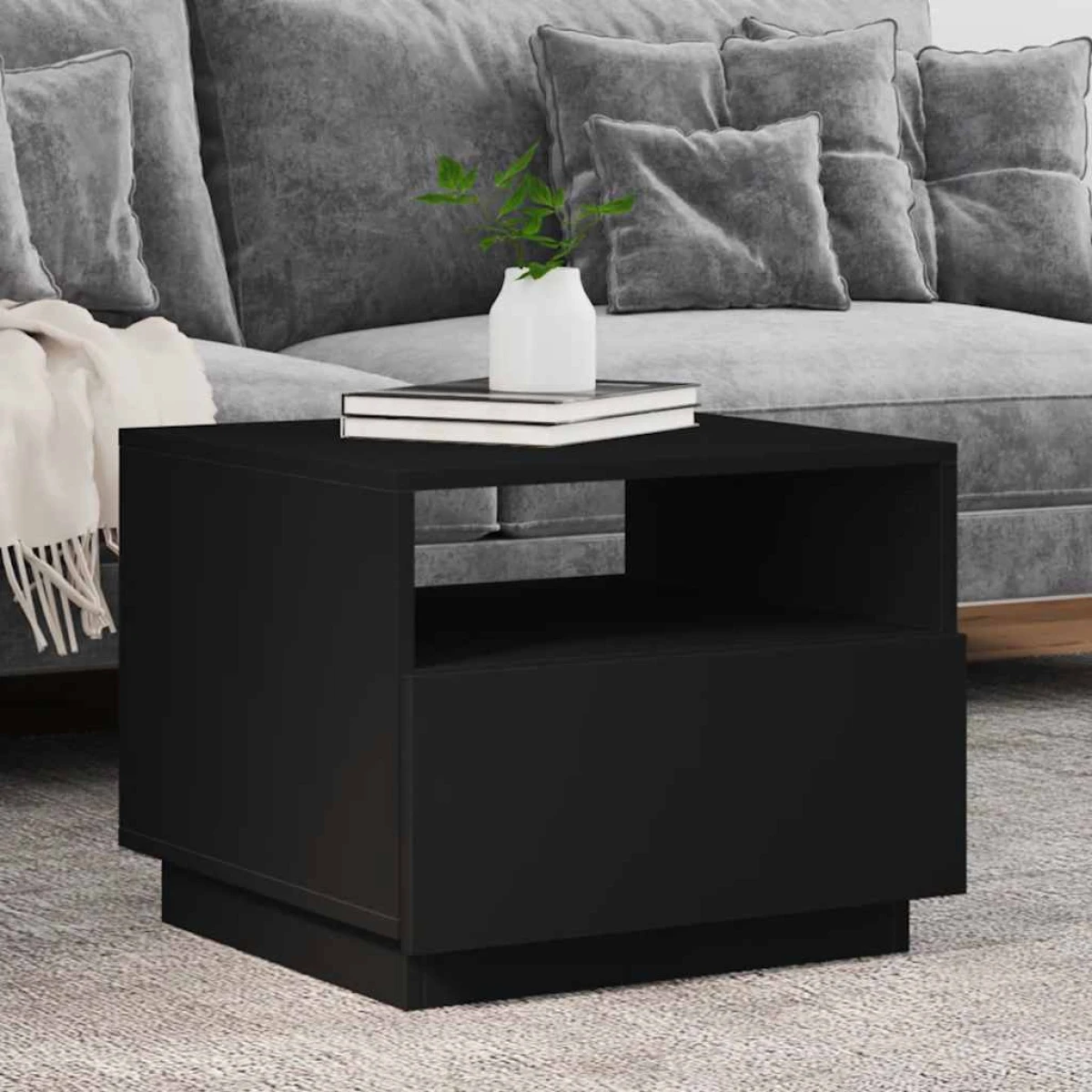vidaXL vidaXL LED Coffee Table 50x49x40cm Living Room - Coffee Table