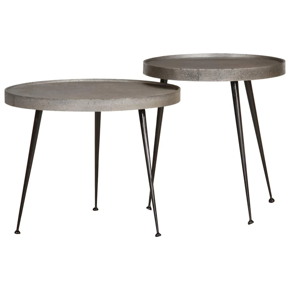 vidaXL VidaXL Coffee Tables Two Piece Set Engineered Wood Durable Moisture Resistant Living Room - Coffee Table