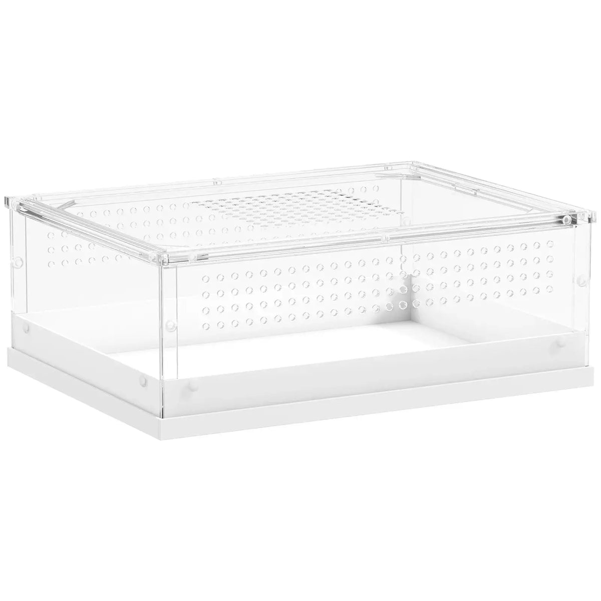 PawHut Acrylic Reptile Terrarium with Top Sliding Door, Vents, for Snake, Frog, Spider, Gecko, Tarantula, 40 x 30 x 15 cm - from PawHut