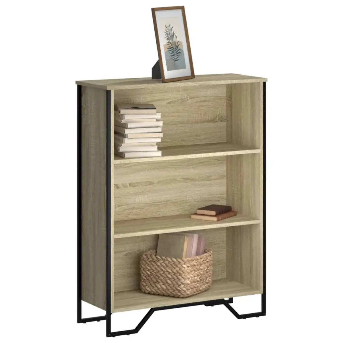 vidaXL vidaXL Bookcase Sonoma Oak 80x31x106 cm Engineered Wood - Bookcase