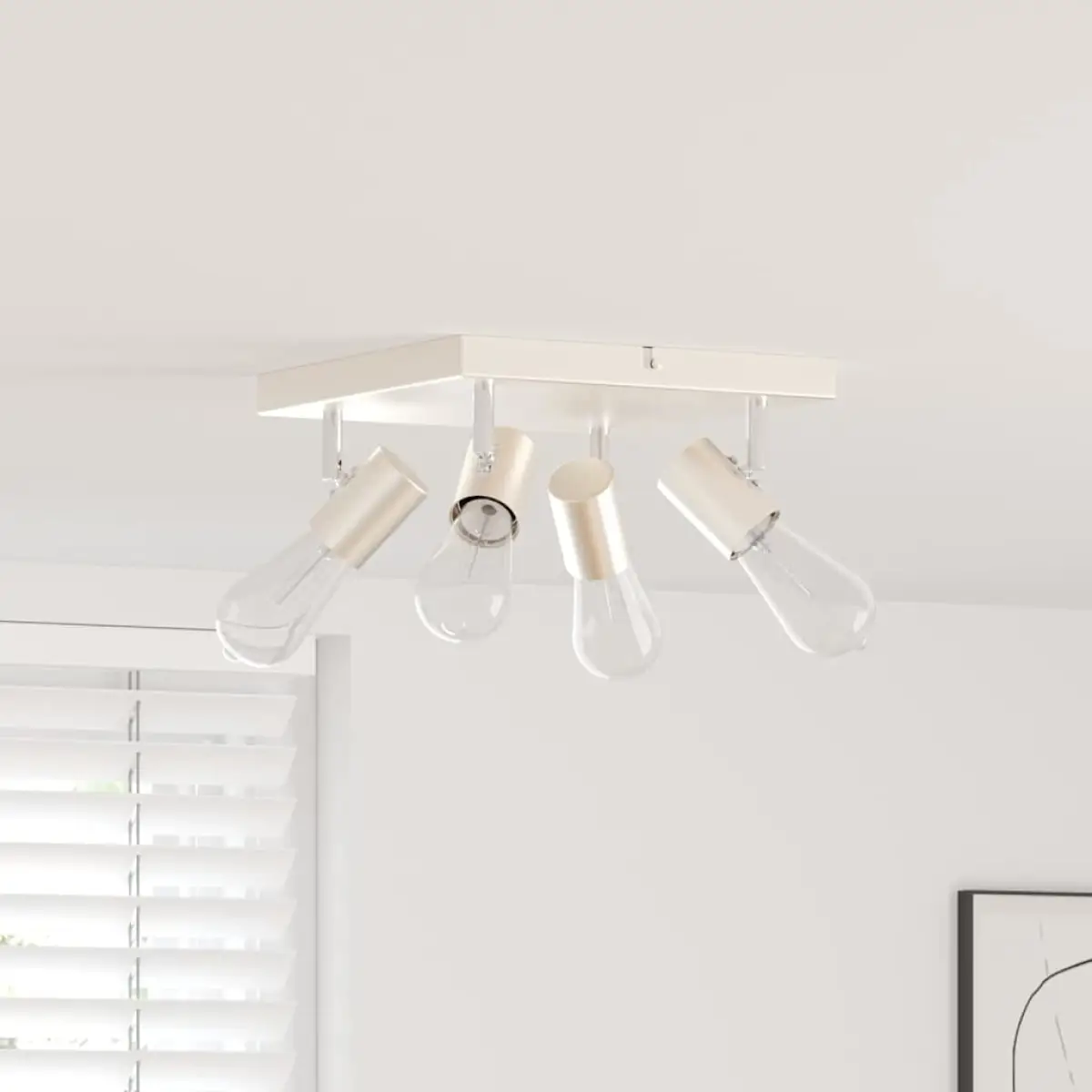 vidaXL vidaXL Ceiling Spotlight Nickel 26.5 x 26 x 11.5 cm Metal - Spotlight