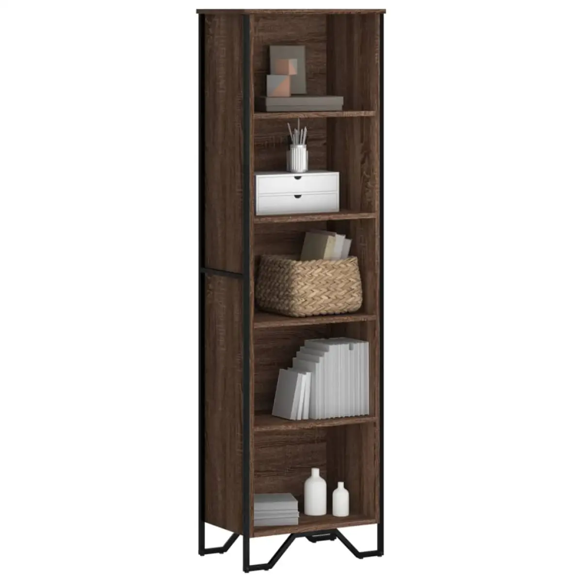 vidaXL vidaXL Bookcase Brown Oak 50x31x169 cm Engineered Wood - Bookcase