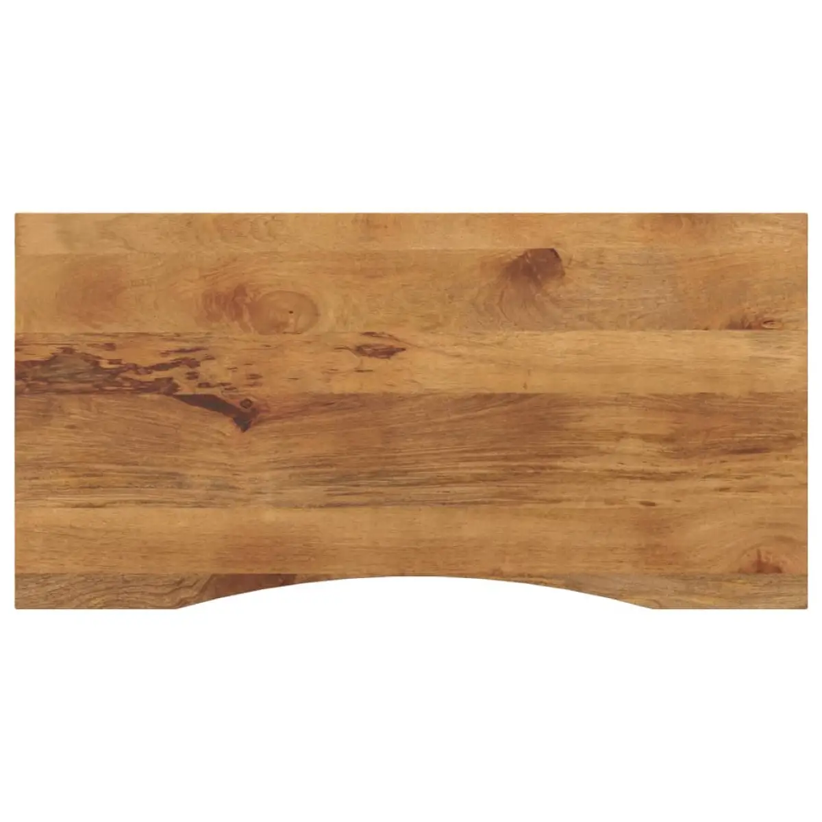 vidaXL vidaXL Desk Top with Curve 120x60x2.5 cm Solid Wood Rough Mango - Desk