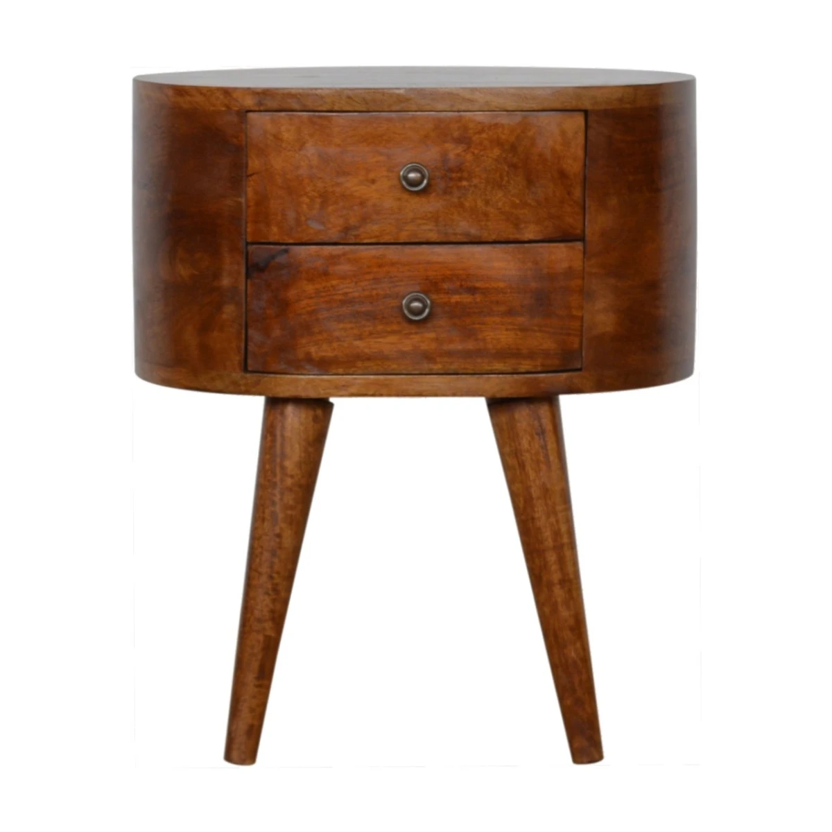 Artisan Furniture Artisan Bedside Table Chestnut Round Edge Bedroom - Bedside Table