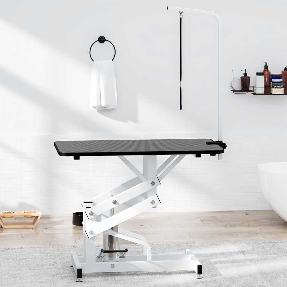 Hydraulic Bath Grooming Table for Dogs Cats Pets Adjustable - from vidaXL