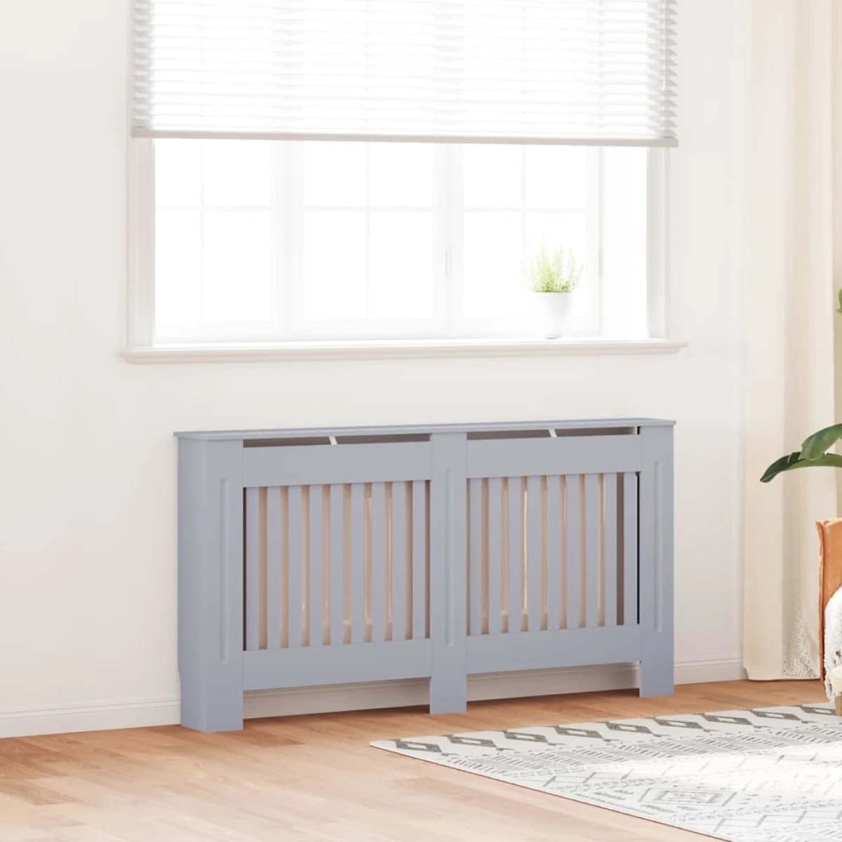 vidaXL VidaXL RadiatorCover 152x19x81.5cm EngineeredWood - Radiator