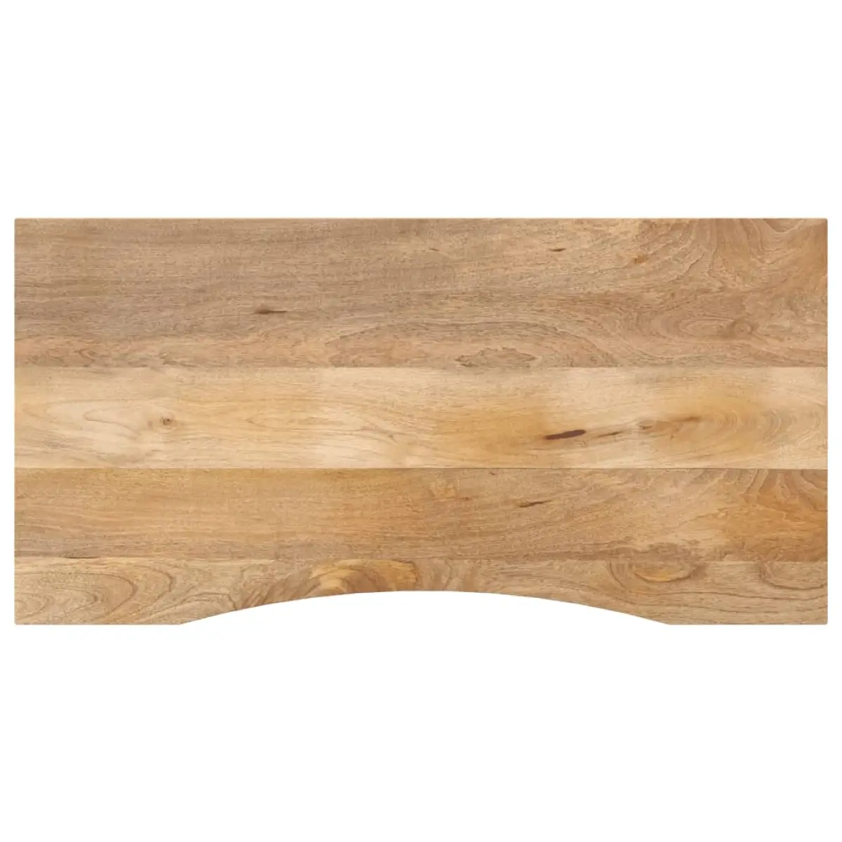 vidaXL vidaXL Desk Top with Curve 120x60x2.5 cm Solid Wood Rough Mango - Desk