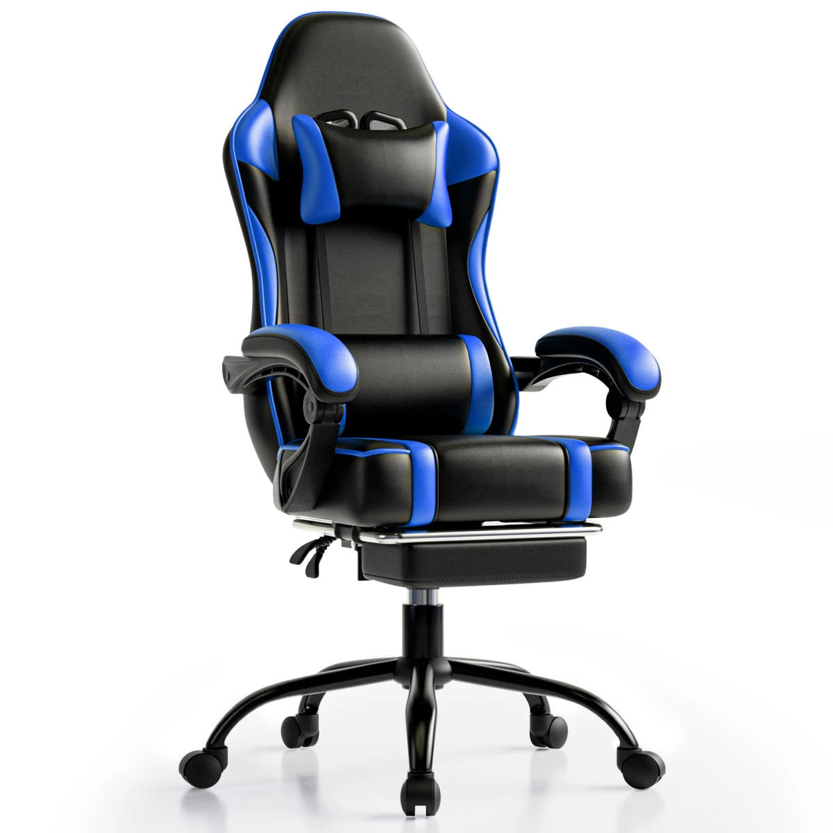 Premium Gaming Chair Height Adjustable With Footrest And Lumbar Support For Gamers And Office Use Pro by N/A