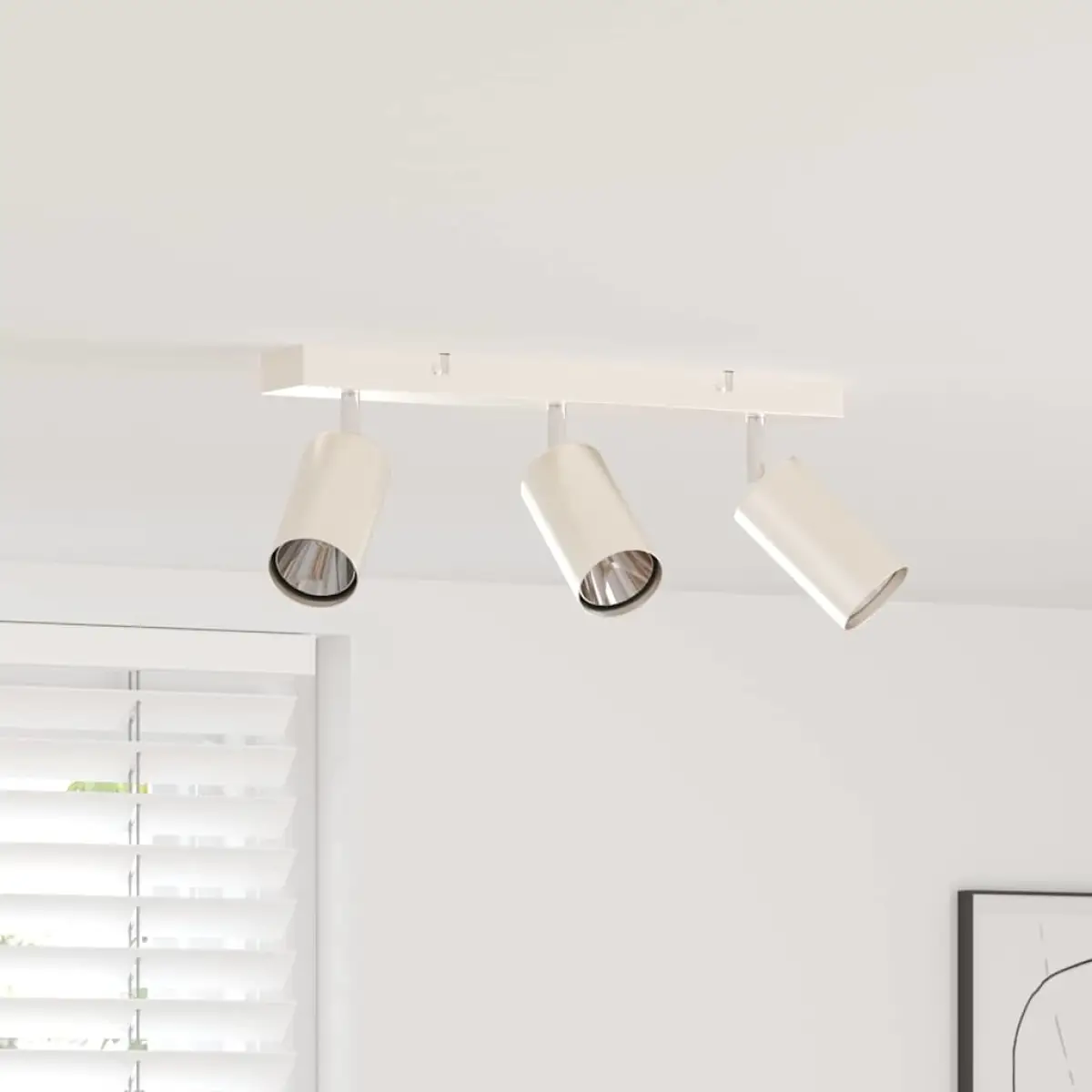 vidaXL vidaXL Ceiling Spotlight with Spotlights Nickel 38 x 6 x 16 cm Metal - Spotlight