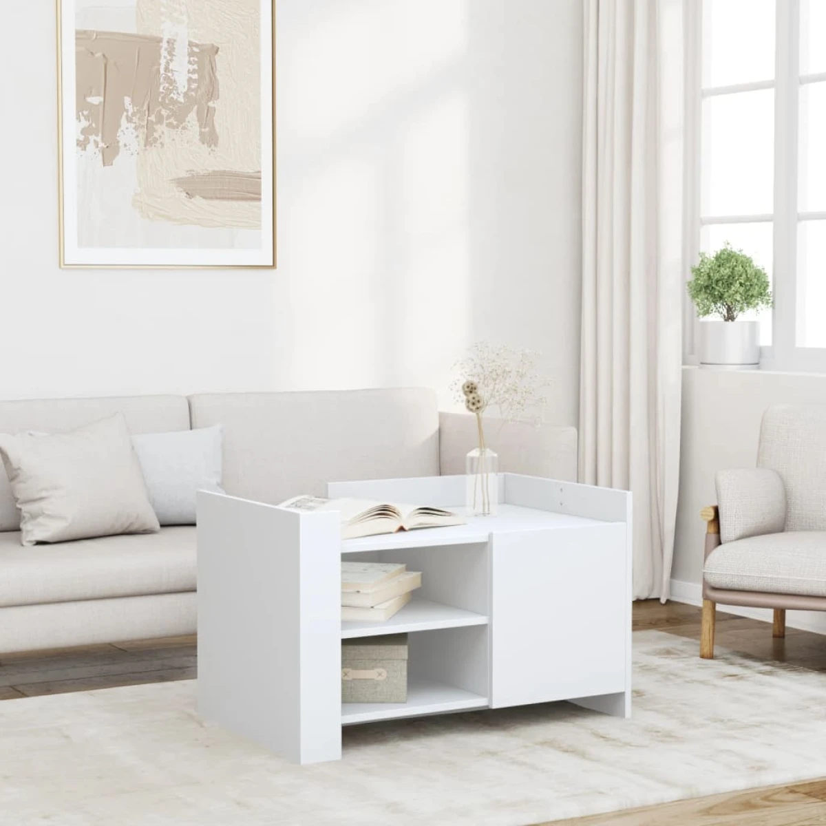 VidaXL Coffee Table 80x50x50cm Engineered Wood by vidaXL
