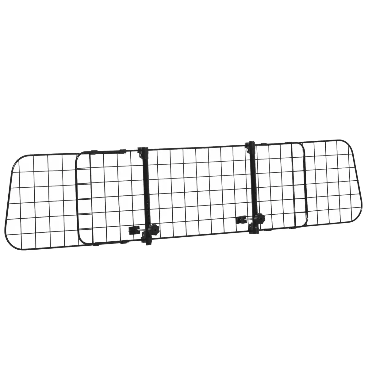 PawHut PawHut Heavy Duty Pet Dog Car Barrier Adjustable Ventilated Mesh Wire Guard - Pet Gate