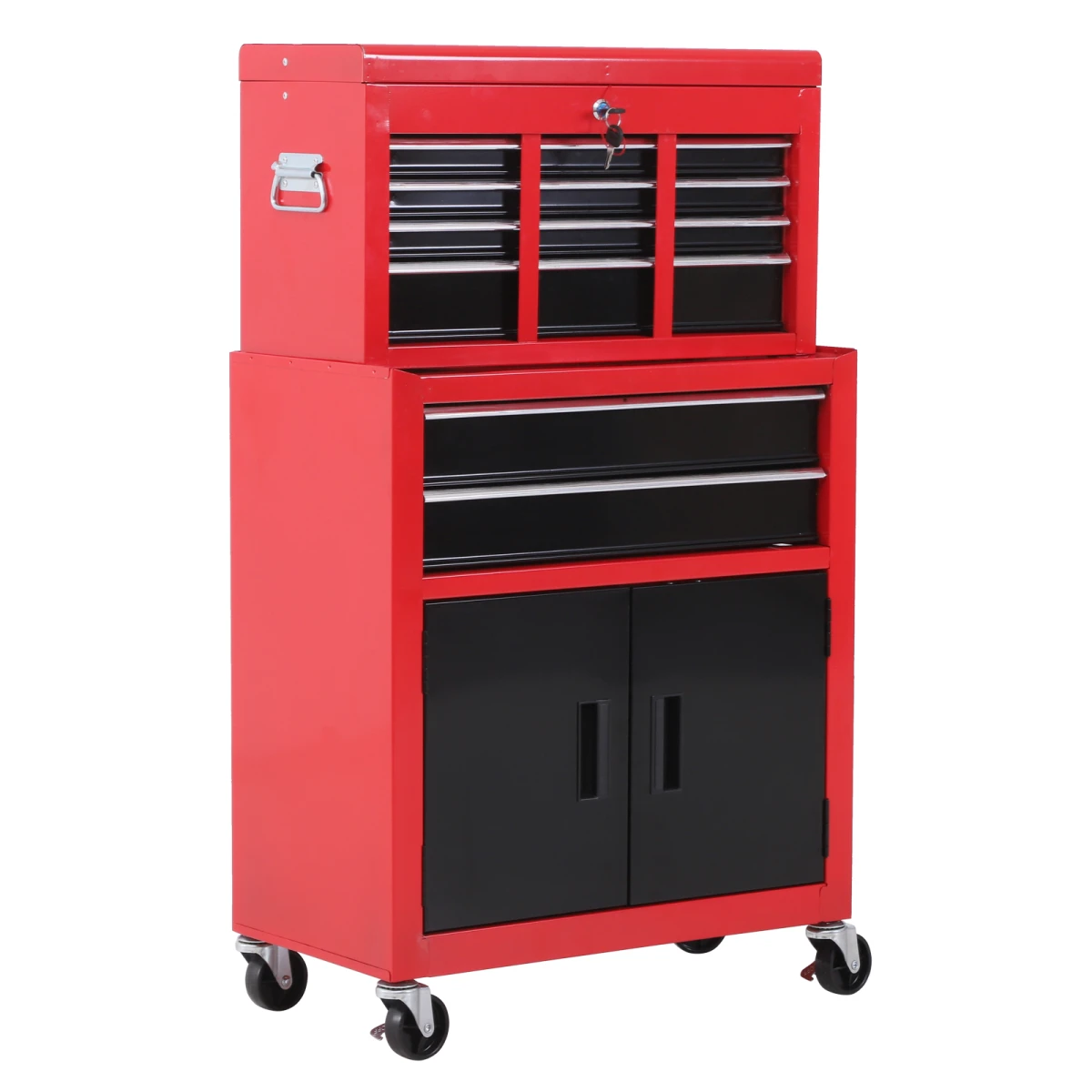 Homcom HOMCOM Tool Chest Compact Lockable Roll Garage - Chest of Drawers