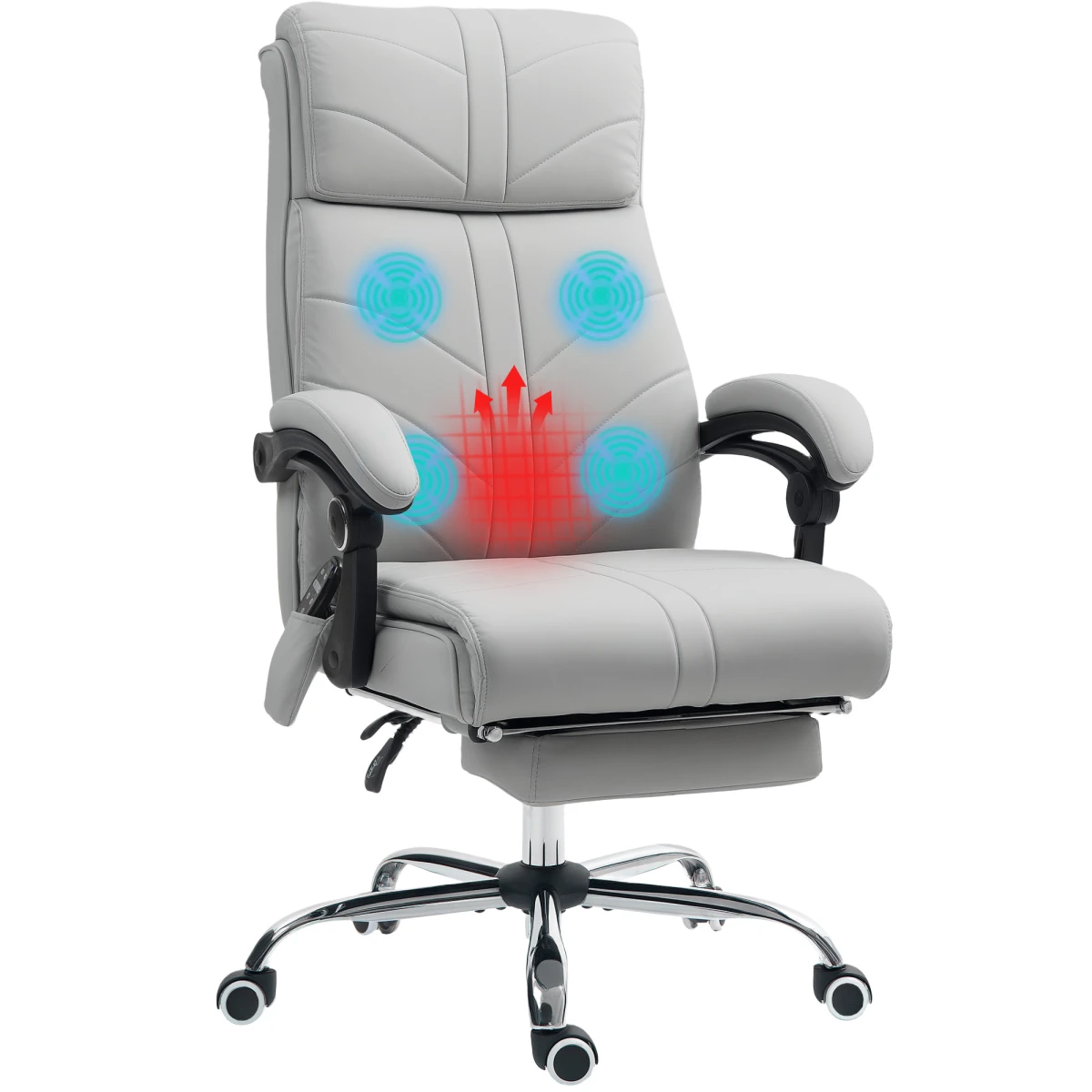 Vinsetto Vinsetto Massage Office Chair Ergonomic Four Point Vibration With Heat For Home Office - Office Chair