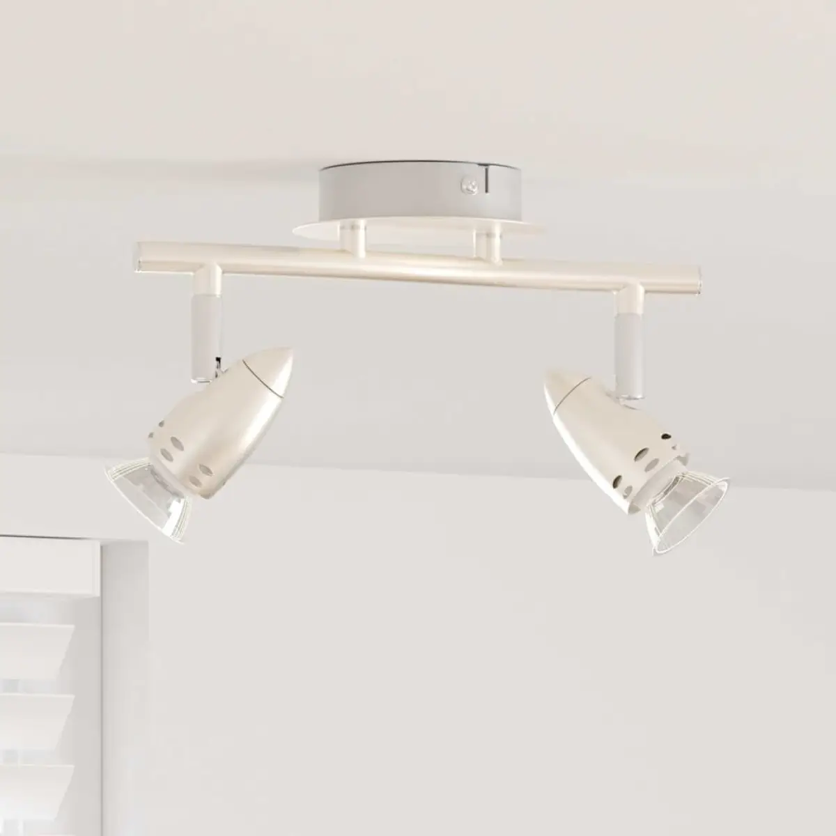 vidaXL vidaXL Ceiling Spotlight with Spotlights Nickel 27 x 10 x 12 cm Metal - Spotlight