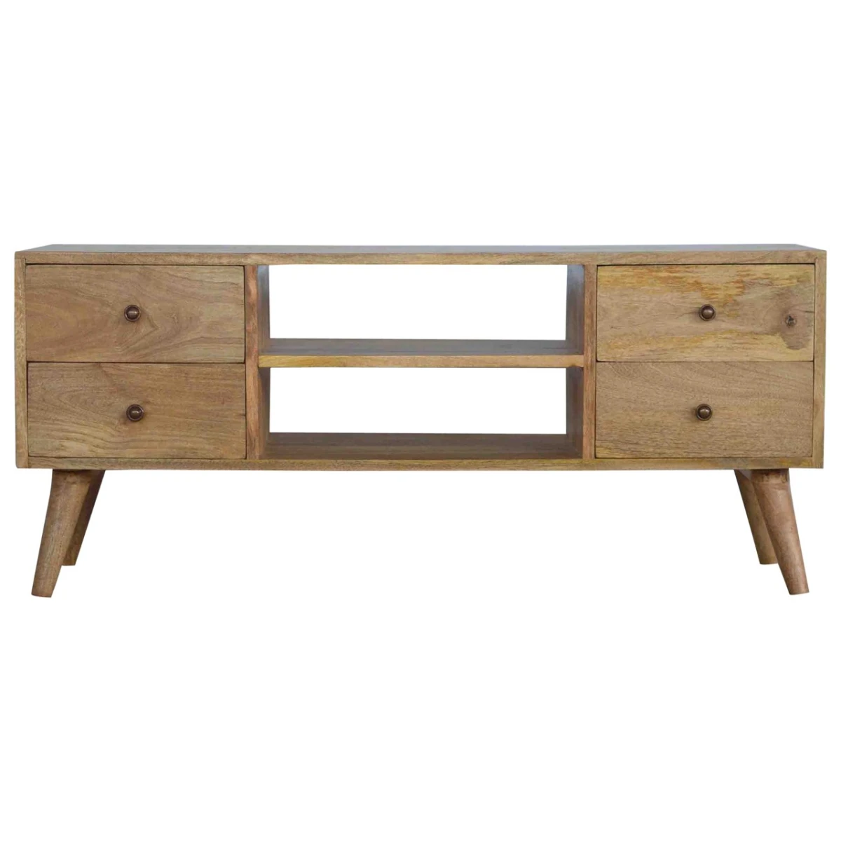 Artisan Solid Wood Nordic TV Console With 4 Drawers Home by Artisan Furniture