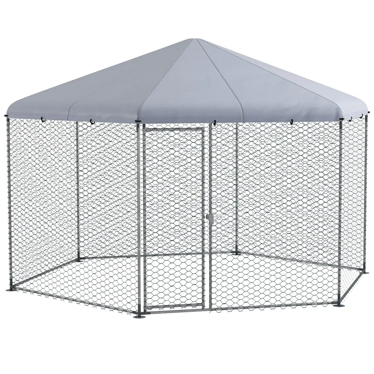 PawHut PawHut Walk in Chicken Run with Cover for 10-15 Chickens, Hens, Rabbits, Ducks - Chicken Coop