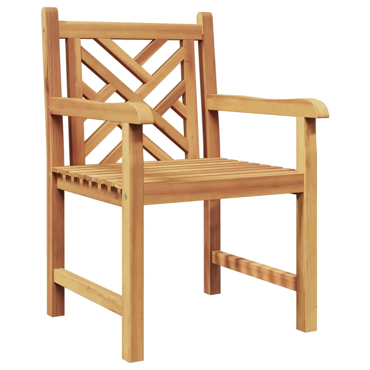 vidaXL vidaXL Garden Chair 2 pcs 60 x 58 x 90 cm Solid Teak Wood -