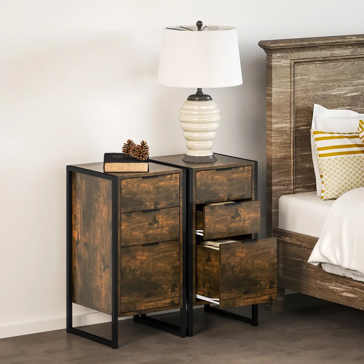 N/A Bedside Tables - Bedside Table