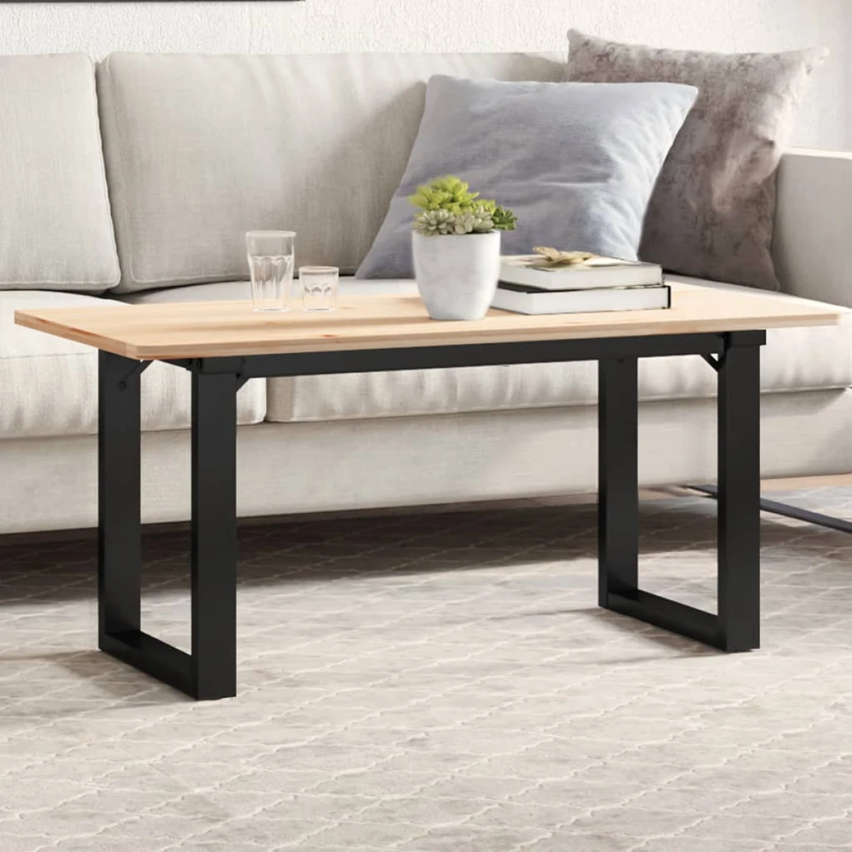vidaXL VidaXL Table Legs 90x30x43 cm Powdercoated DIY - Coffee Table