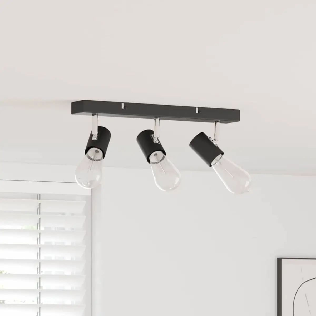 vidaXL vidaXL Ceiling Spotlight Black 38 x 6.5 x 11.5 cm Metal - Spotlight