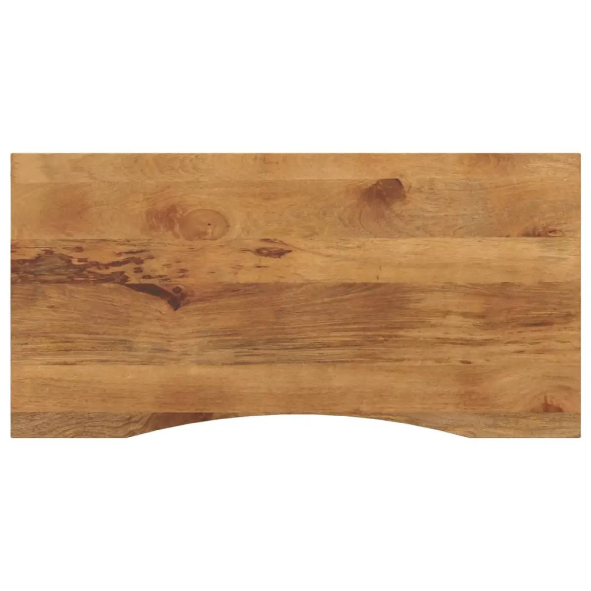 vidaXL vidaXL Desk Top with Curve 110x60x2.5 cm Solid Wood Rough Mango - Desk