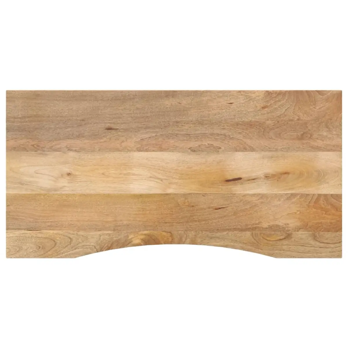 vidaXL vidaXL Desk Top with Curve 140x60x2.5 cm Solid Wood Rough Mango - Desk