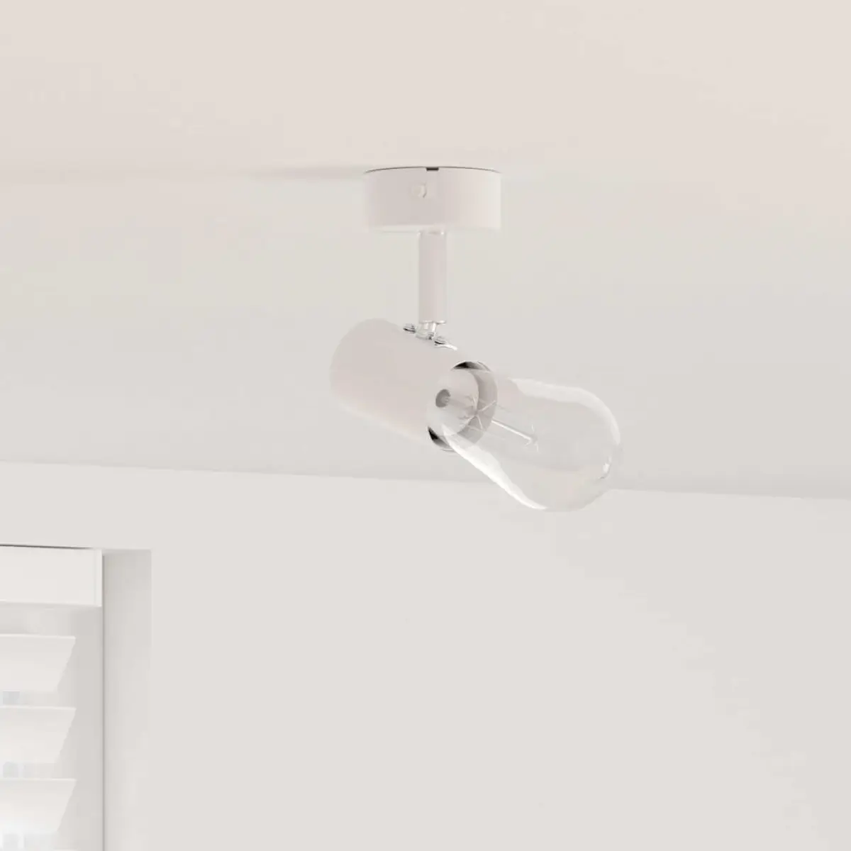 vidaXL vidaXL Ceiling Spotlight with Spotlights White 6.5 x 6 x 11.5 cm Metal - Spotlight
