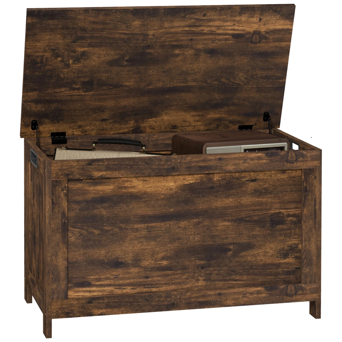 HOMCOM HOMCOM Storage Chest Bench 2 Hinges Living Room - Storage Box