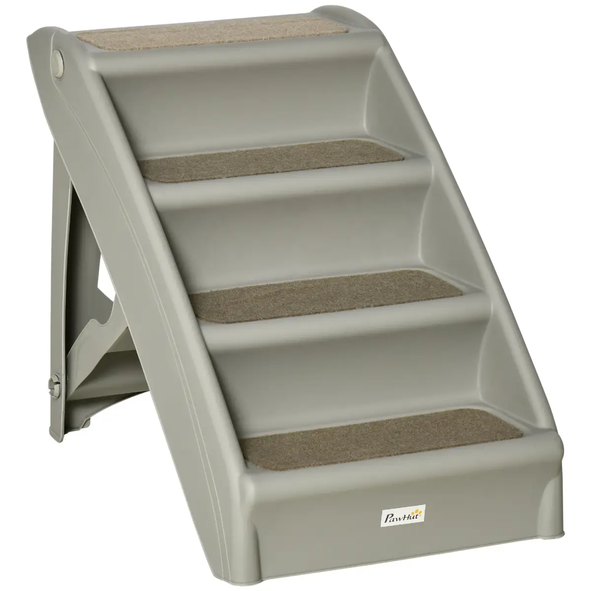 Unbranded Portable Dog Steps for Bed, Sofa Non-Slip Pet Stairs for Cats, Dogs - Grey - Dog Steps