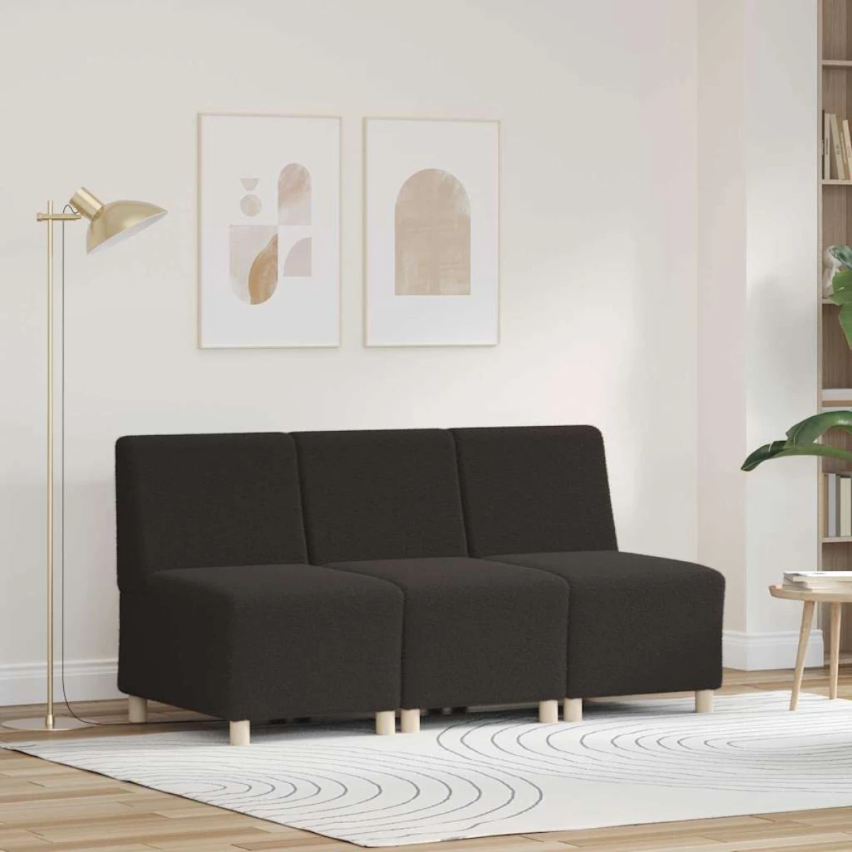 vidaXL VidaXL Modular Sofa Armless 55 x 74 x 82 cm Corduroy Home - Sofa