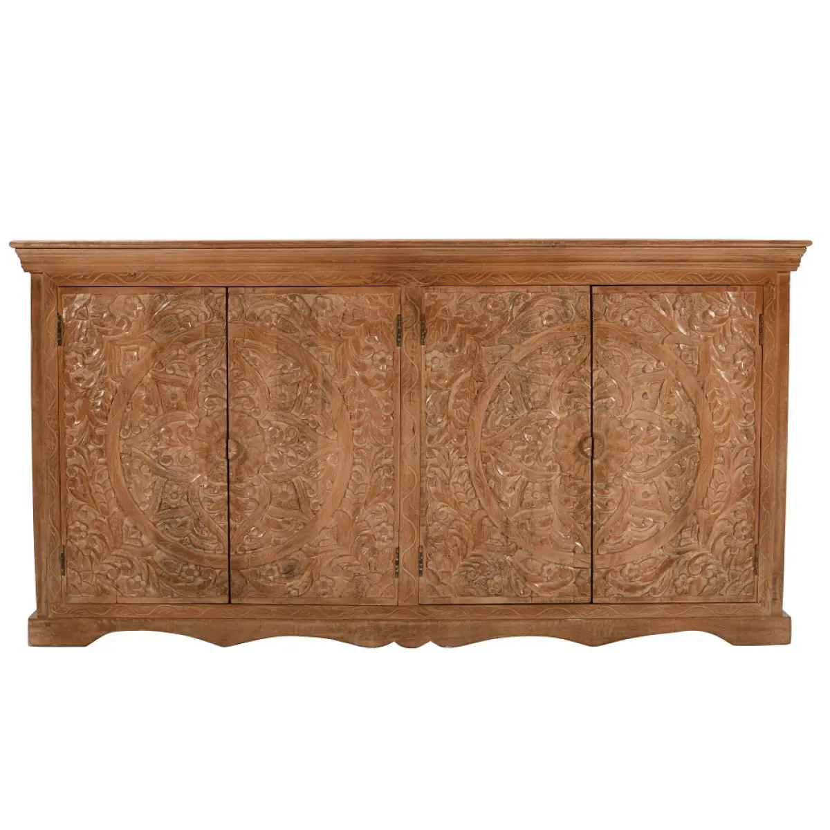 Indian Hub Artwork Mango Wood Sideboard Xl - Sideboard
