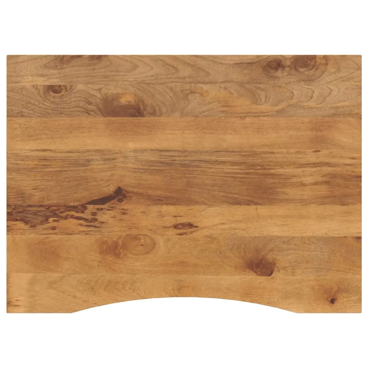 vidaXL vidaXL Desk Top with Curve 110x80x2.5 cm Solid Wood Rough Mango - Desk