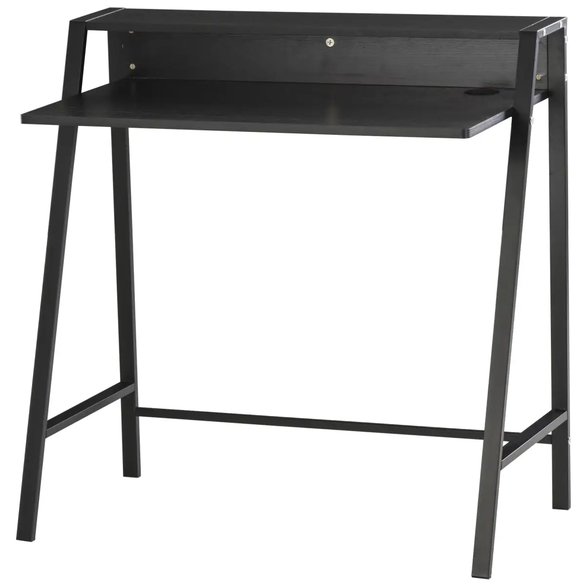 HOMCOM Computer Desk with Upper Storage Shelf, Stylish Indoor Decor 85cm - Desk
