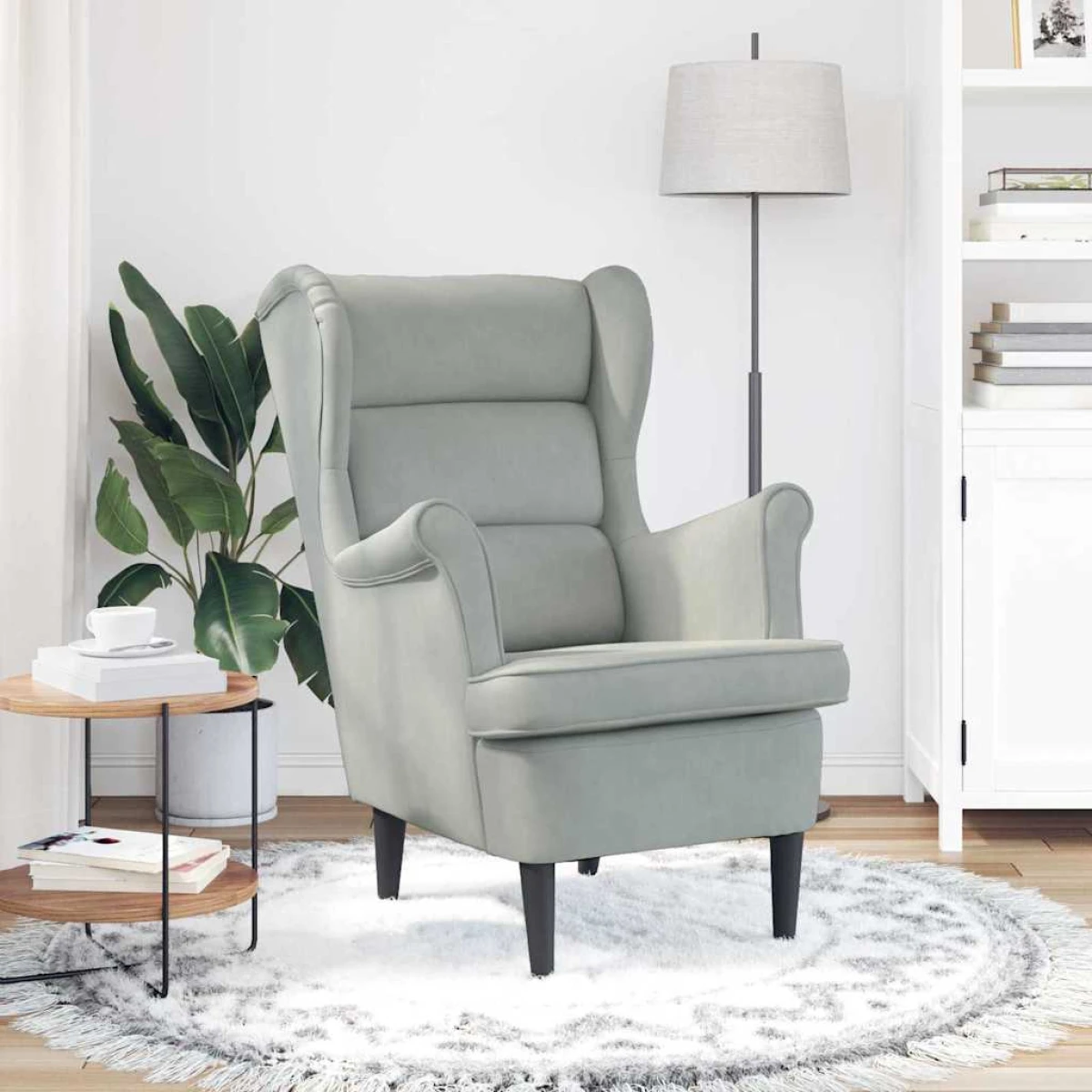 VidaXL Armchair 71 x 92 x 91 cm Velvet Upholstery Plush Padding For Living Room Decor by vidaXL