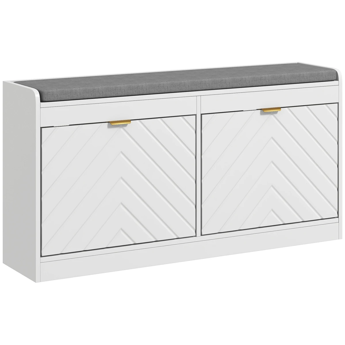 HOMCOM Shoe Bench 8-Pair 2-Drawer Entryway by HOMCOM