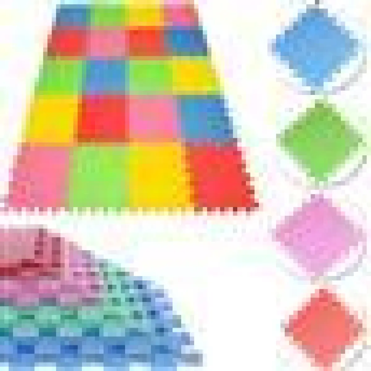 Un-Branded 10 PACKS MULTICOLOR EVA INTERLOCKING MAT 30 X 30 - Rug