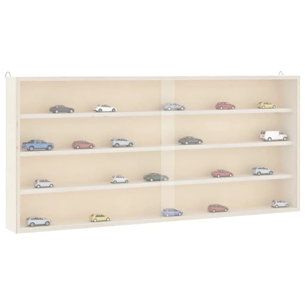 vidaXL vidaXL Wall Display Cabinet with Doors 40x8.5x37 cm - Display Cabinet