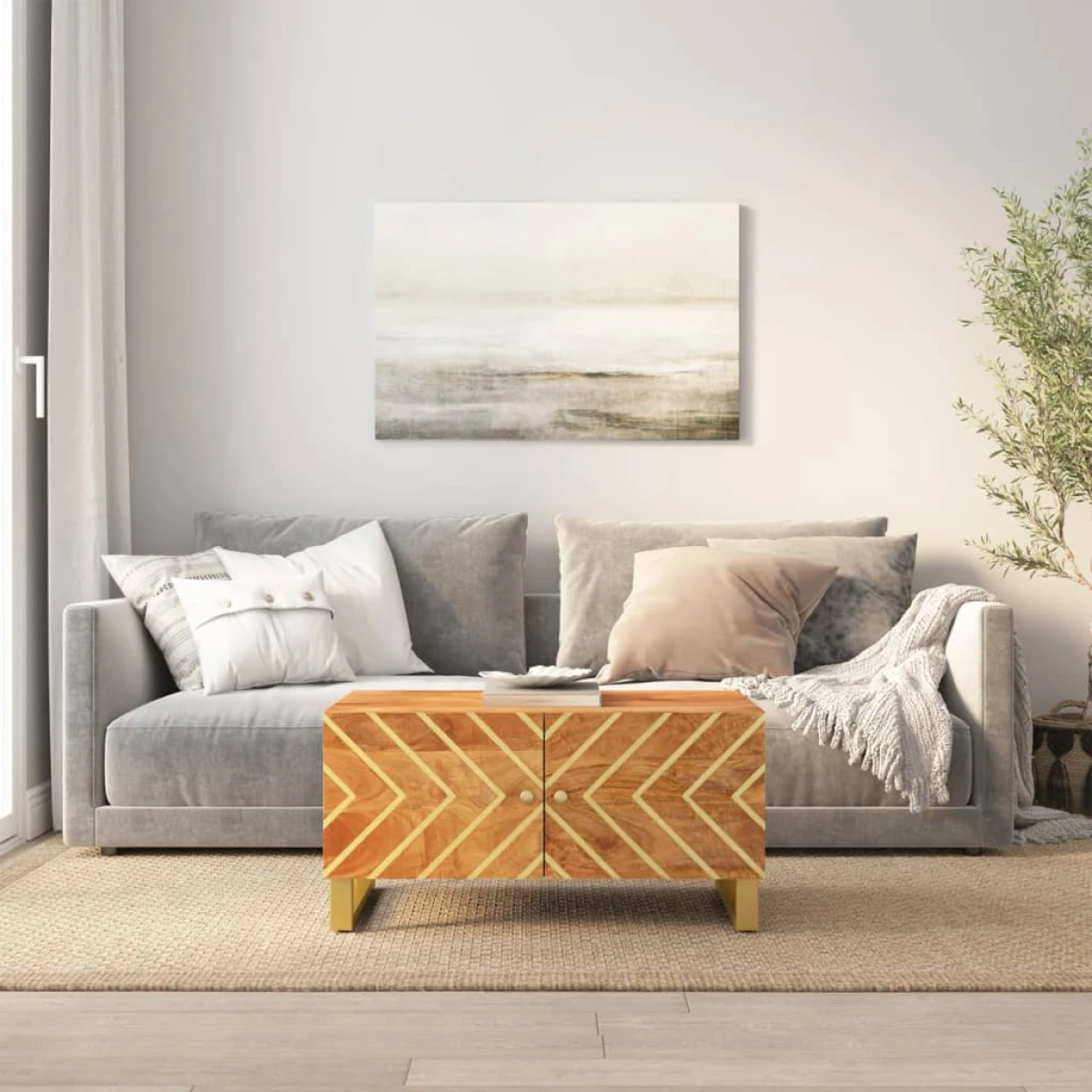 vidaXL Coffee Table 80x50x40 cm Solid Mango Home by vidaXL