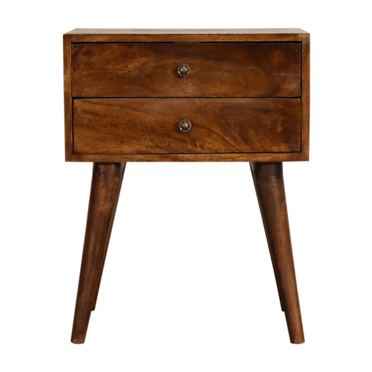 Artisan Compact Bedside Table 2-Drawer Chestnut by Artisan Furniture