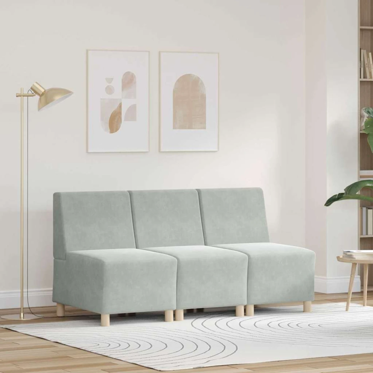 VidaXL Modular Sofa 55x74x82 Cm Velvet Living Room by vidaXL