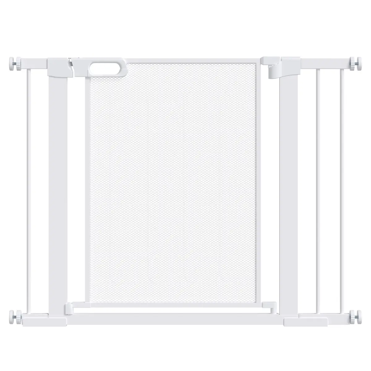 Pressure Fit Safety Gate for Doors, Dog Gate Auto Close, 75-103 cm White PawHut - Pet Gate