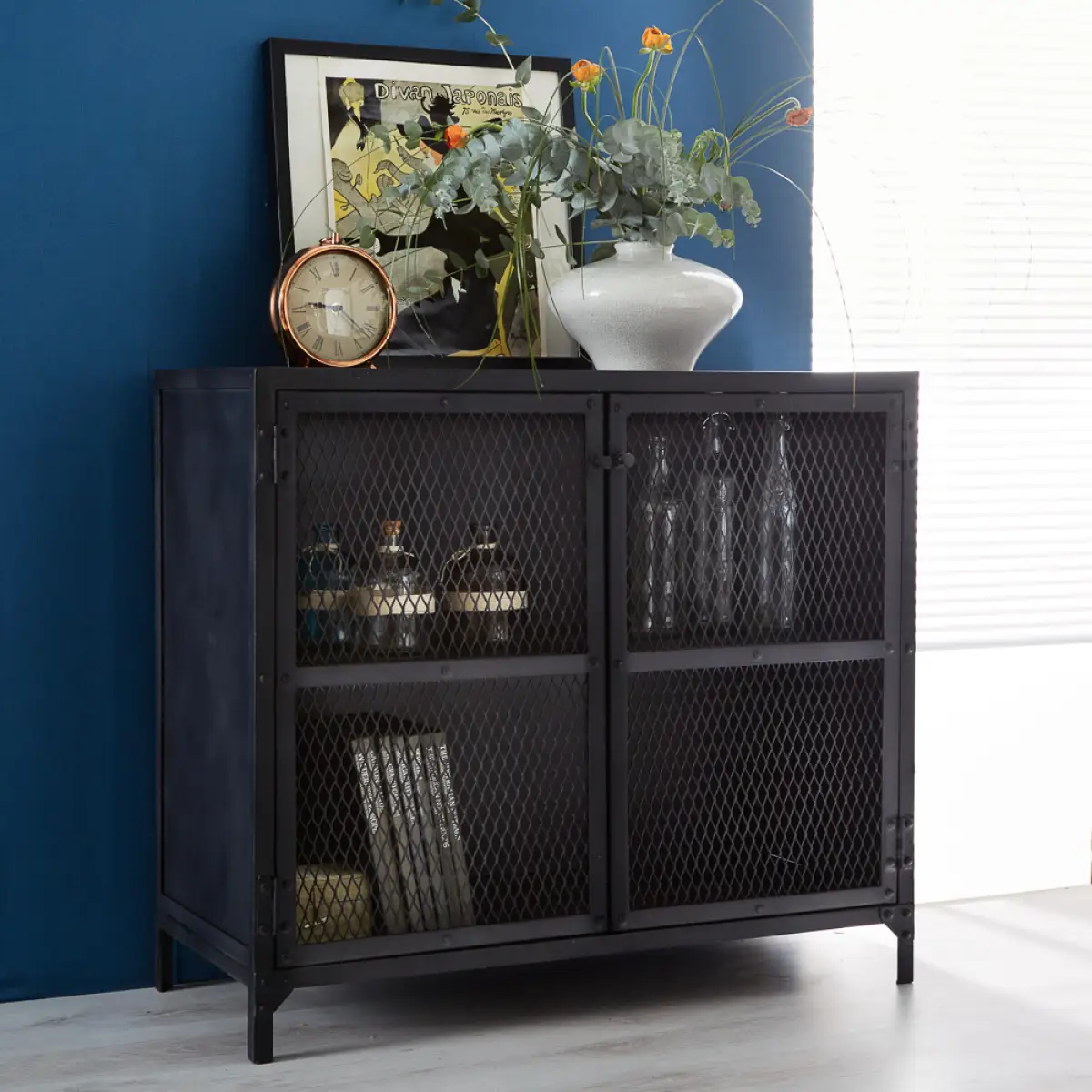 Indian Hub Metalica Iron Small Sideboard - Sideboard