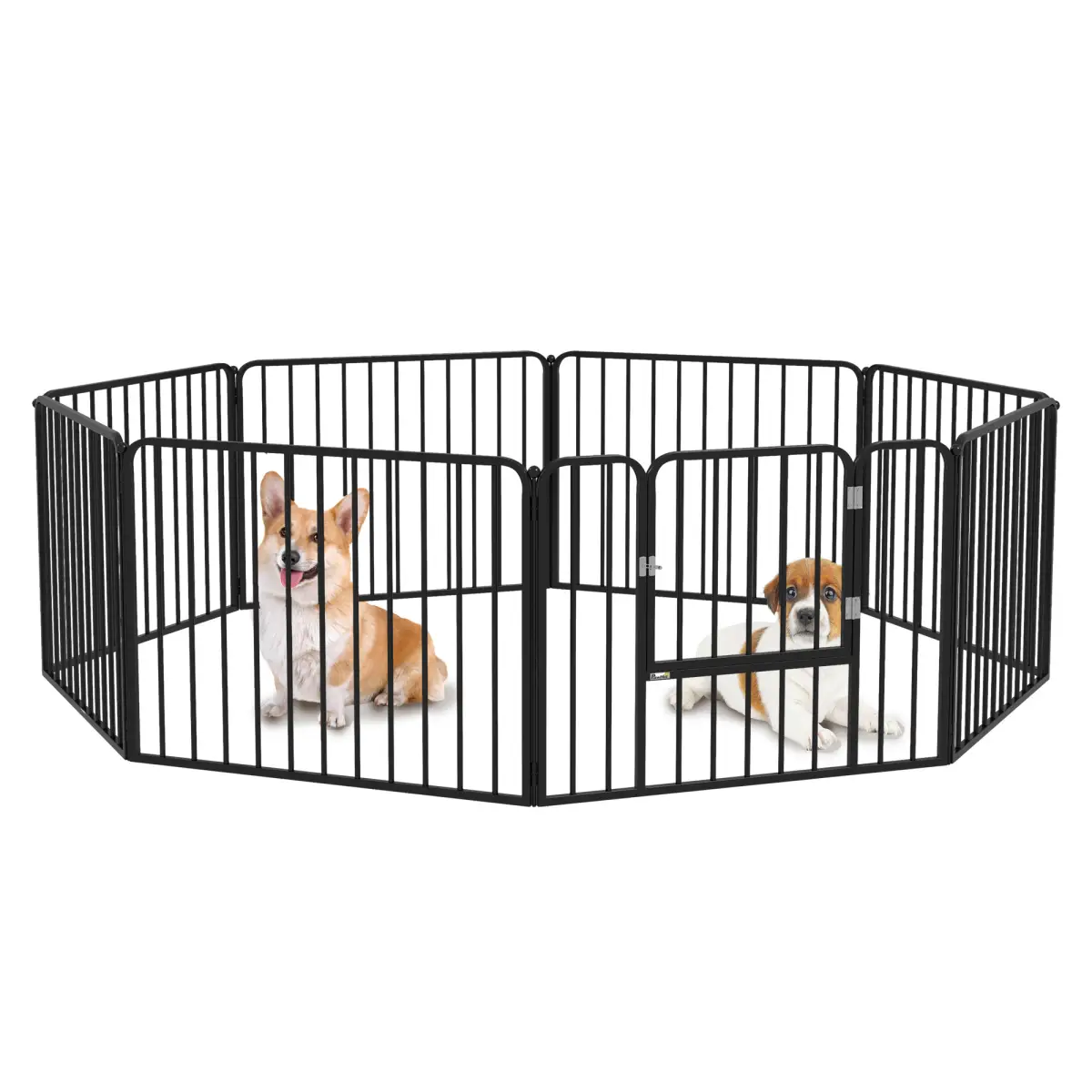 PawHut PawHut 60cm 8 Panels Heavy-Duty Dog Playpen for Small Dogs - Pet Playpen