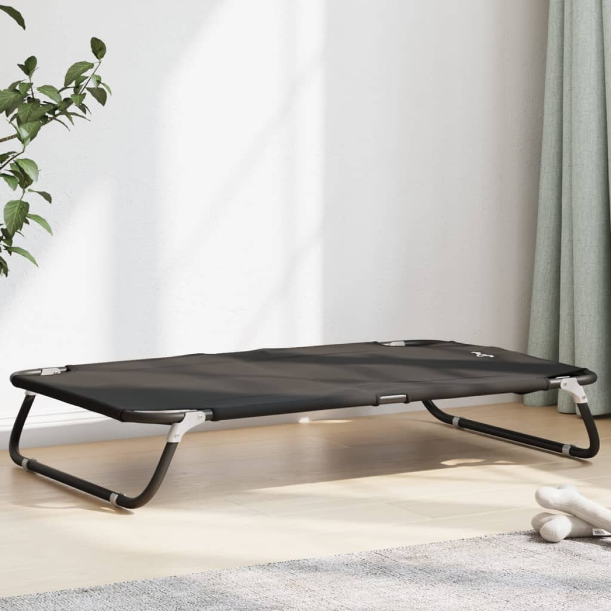 vidaXL Dog Bed Foldable Anthracite Oxford Fabric and Steel - from vidaXL