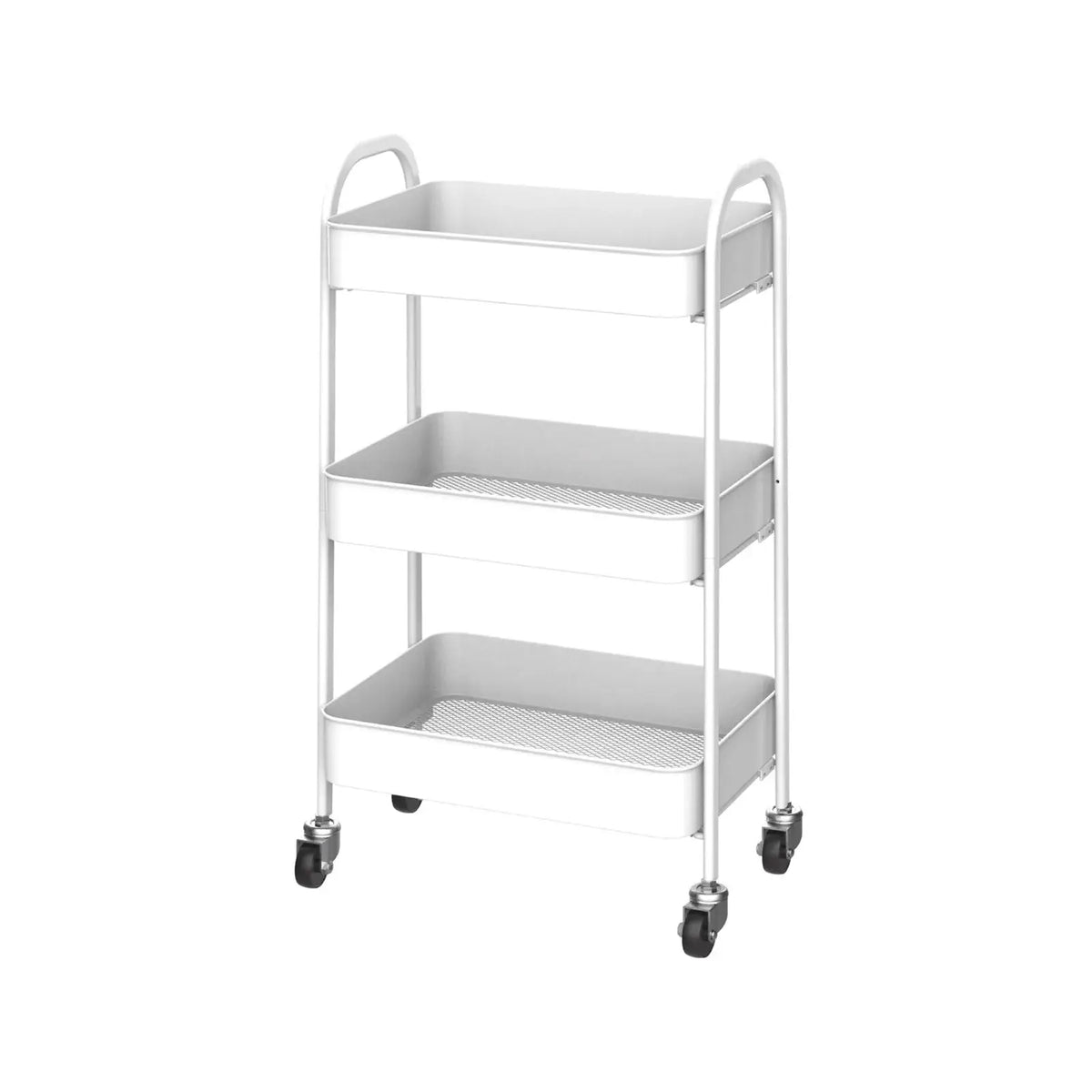 Sq Professional Durane Kitchen Trolley Storage Rack 3 Tier White - from MM HOMESTORES