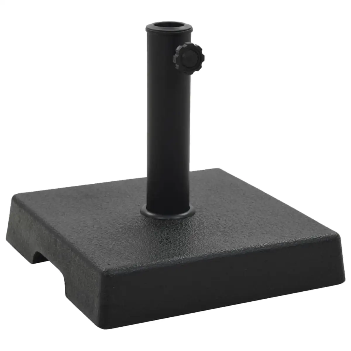 vidaXL vidaXL Parasol Base Square Polyresin 8 kg Black - Parasol