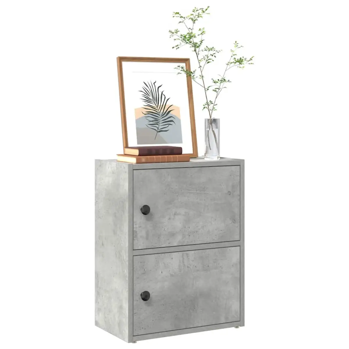 vidaXL vidaXL Bookcase Concrete Grey 40x24x52 cm Engineered Wood - Bookcase